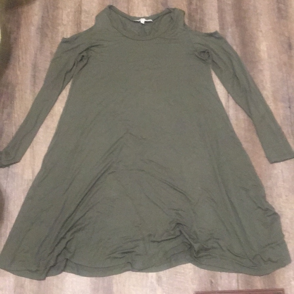 Cold shoulder dress